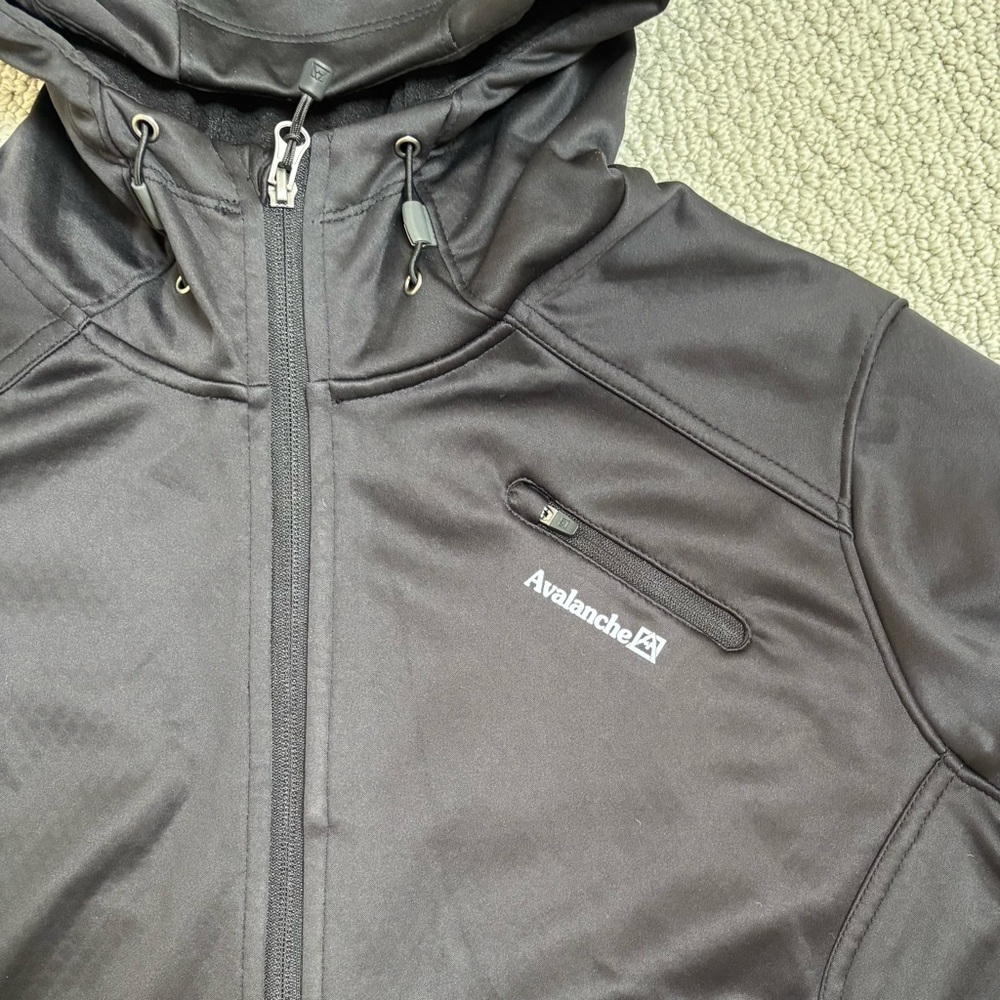 Avalanche Women's Black Hooded Ski Jacket - Picture 2 of 5